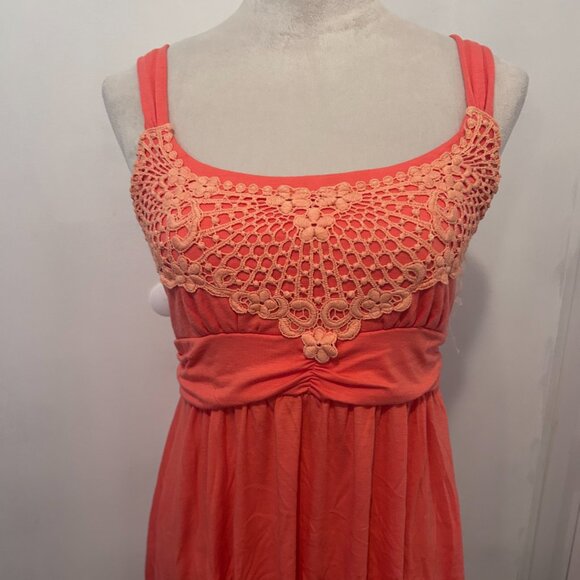 Boston Proper Coral Sleeveless Dress - Picture 2 of 4
